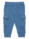 Dsquared2 Rubber-logo Track Pants In Blue