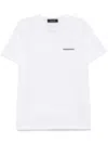 Dsquared2 Rubberised Logo-print T-shirt In White