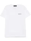 Dsquared2 Rubberised Logo Print T Shirt In White