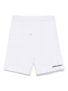 Dsquared2 Kids' Rubberised-logo Shorts In ホワイト