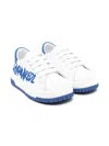 Dsquared2 Rubberised-logo Sneakers In White