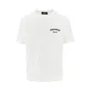 Dsquared2 Men White Crewneck T-shirt With Logo Lettering On The Front In Cotton Man In White