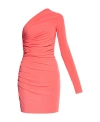 Dsquared2 Ruched One-shoulder Minidress In Pink