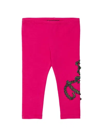 Dsquared2 Babies' Ruffled-detail Leggings In Pink