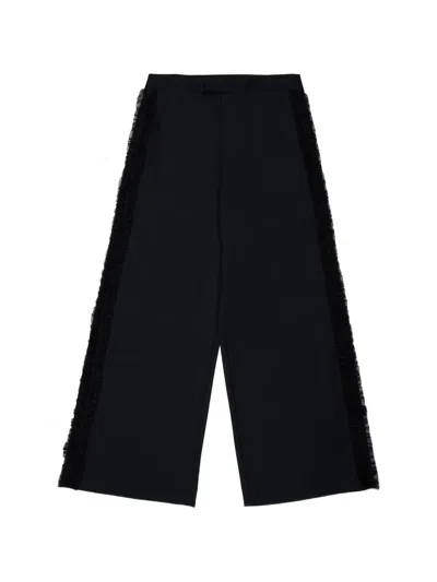 Dsquared2 Kids' 러플 트리밍 팬츠 In Black