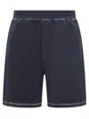 Dsquared2 Navy Blue Cotton Relax Fit Bermuda Shorts In Blue