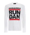 Dsquared2 Run Dan Printed T-shirt In White