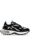 Dsquared2 Bubble Black Suede And Mesh Running Sneakers In Black