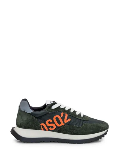 Dsquared2 Logo Printed Lace In Green