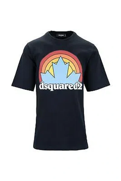 Pre-owned Dsquared2 S71gd1216 900 T-shirt W4.rp1269 In Black