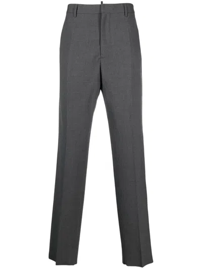 Dsquared2 Casual Trousers With Pockets And Belt Loops In Gray