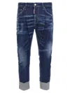 Dsquared2 Men's Dsquared Logo-patch Cotton Jeans In Blue