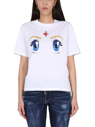 Dsquared2 Sailor Moon T-shirt In Animal Print