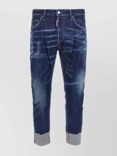 DSQUARED2 SAILOR STYLE DISTRESSED DENIM JEANS