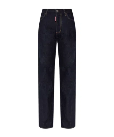 Dsquared2 San Diego Straight-leg Jeans In Black
