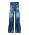 Dsquared2 San Diego Wide-leg Jeans In Blue