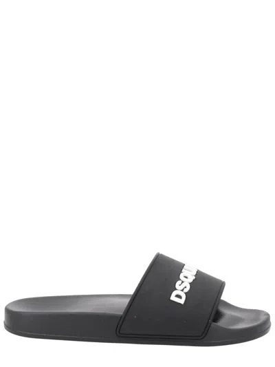Dsquared2 Sandal With Logo In Black