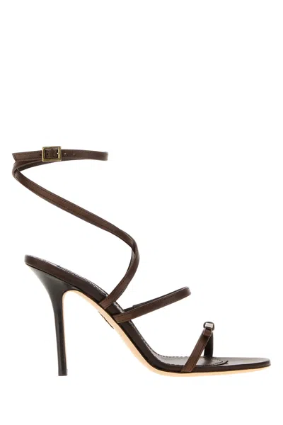 Dsquared2 Sandali In Pelle Cioccolato Donna In Brown