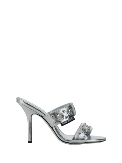 Dsquared2 Sandals In Argento