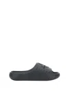 Dsquared2 Logo Embossed Slip-on Slides In Black