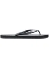 Dsquared2 Open Toe Thong Strap Sandals With Textured Sole In Black