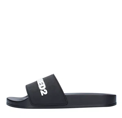 Dsquared2 Sandals Black In Nero Neri E Grigi