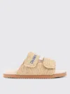Dsquared2 Summer Lovers Natural Rafia Sandals With Embroidery