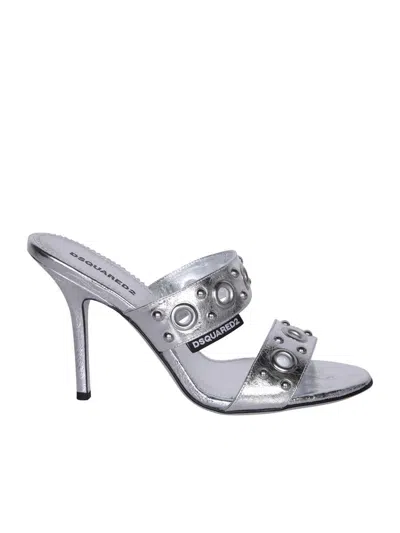 Dsquared2 Gothic  Silver Heeled Sandal