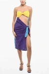 Dsquared2 Sangallo Color Block Dress With Cut Out Detail