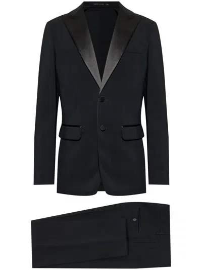 DSQUARED2 SATIN-DETAIL SUIT
