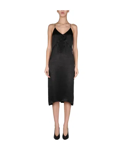 DSQUARED2 DSQUARED2 UNDERVEST V-NECK MIDI DRESS