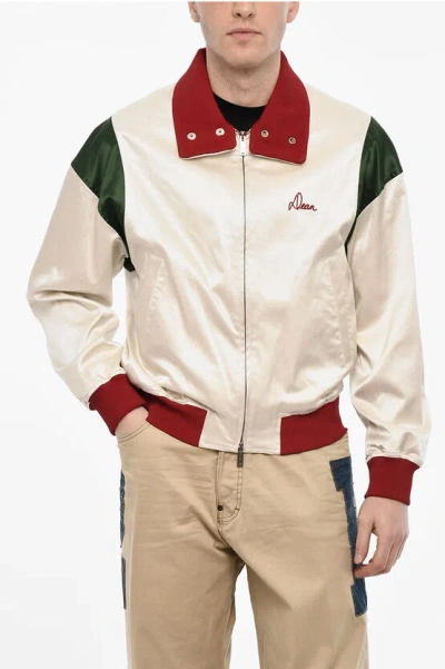 Dsquared2 Satin Jacket With Velvet Collar