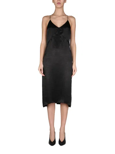 Dsquared2 Satin-finish Cami Dress In Black