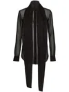 Dsquared2 Scarf-embellished Blouse In Black