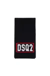 Dsquared2 Sciarpa In Misto Lana Con Logo Dsq2