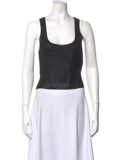 Pre-owned Dsquared2 Scoop Neck Sleeveless Top In Black