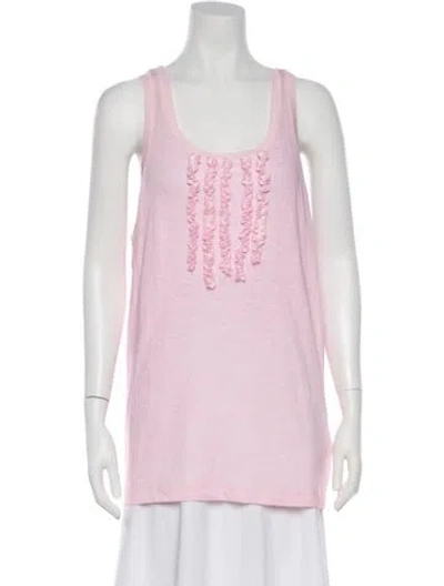 Pre-owned Dsquared2 Scoop Neck Sleeveless Top W/ Tags In Pink