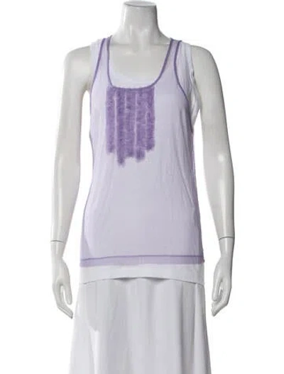 Pre-owned Dsquared2 Scoop Neck Sleeveless Top In White