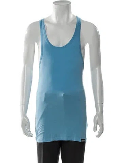 Pre-owned Dsquared2 Scoop Neck Sleeveless T-shirt In Blue