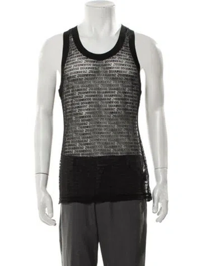 Pre-owned Dsquared2 Scoop Neck Sleeveless T-shirt W/ Tags In Multi