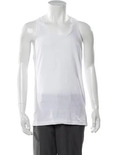 Pre-owned Dsquared2 Scoop Neck Sleeveless T-shirt W/ Tags In White