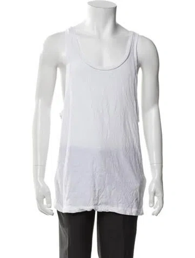 Pre-owned Dsquared2 Scoop Neck Sleeveless T-shirt In White