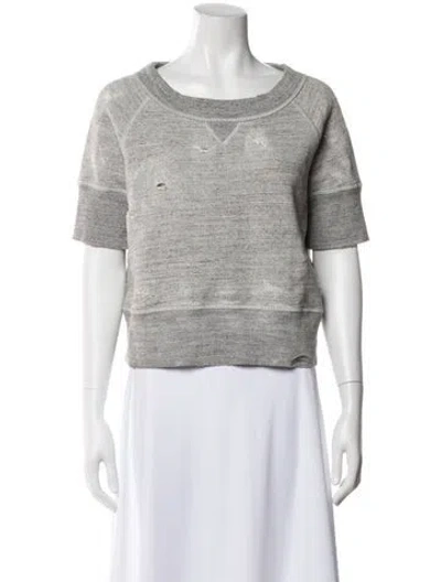 Pre-owned Dsquared2 Scoop Neck Sweater In Gray