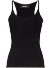Dsquared2 Scoop-neck Tank Top In Black
