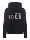 Dsquared2 Icon Scribble Cool Fit Sweatshirt In Black