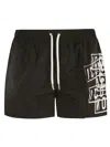 Dsquared2 Icon Logo-print Swim Shorts In Black