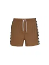 Dsquared2 Brown Swimsuit With Black And White Logo