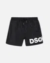 Dsquared2 Man Swim Trunks Black Size 38 Polyamide In Black