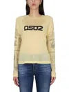 Dsquared2 Logo-printed Long-sleeved Crewneck Top