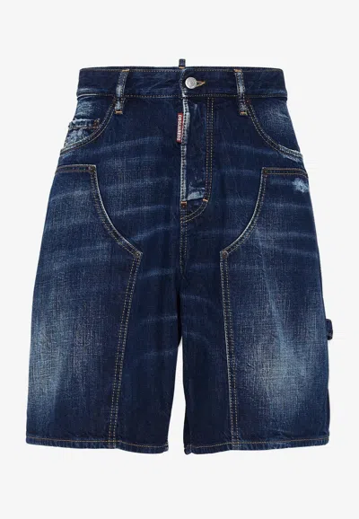 DSQUARED2 SEMPLICE CARPENTER DENIM SHORTS
